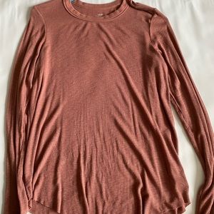 Aerie Real Soft Ribbed Long Sleeve Tee